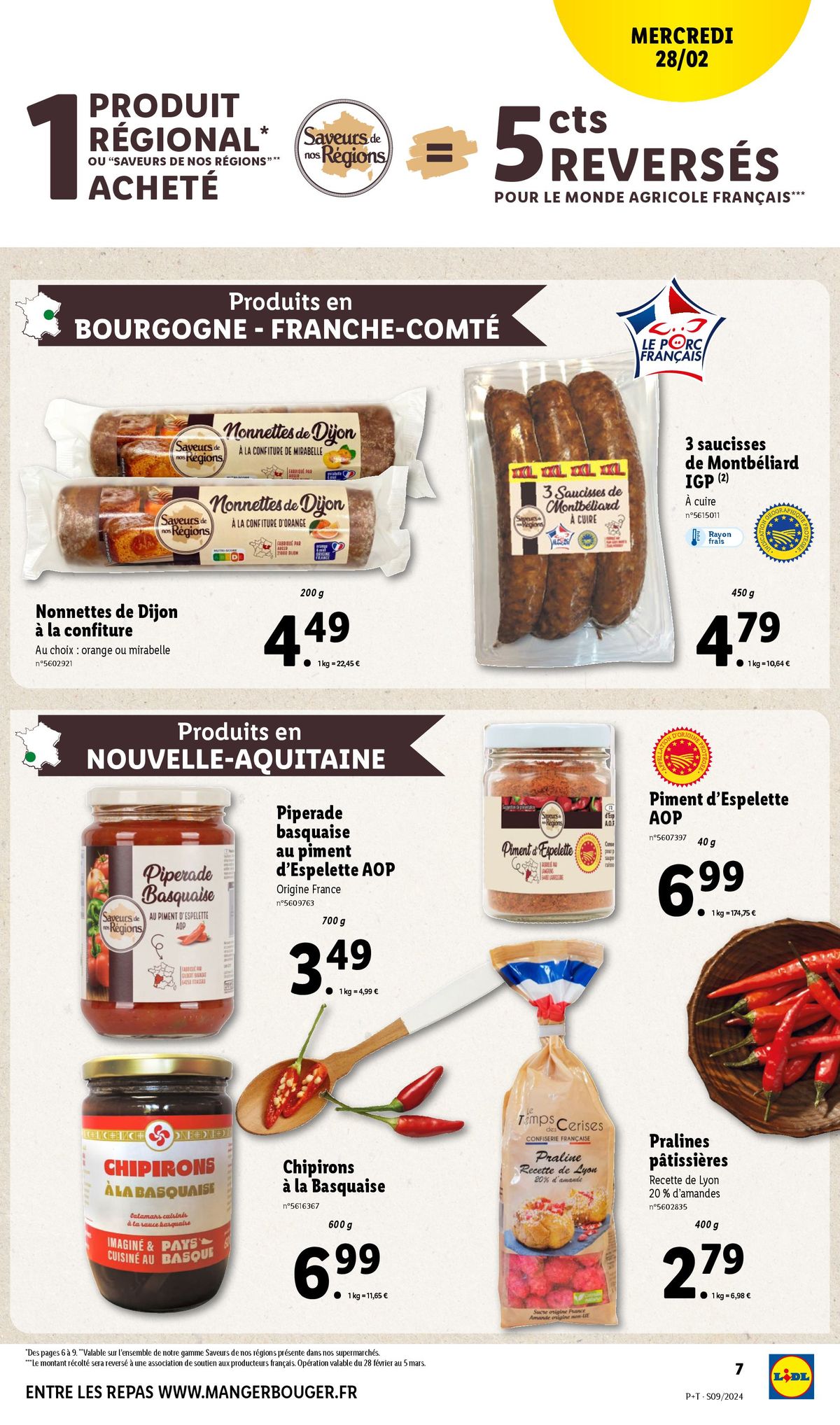 Catalogue LIDL SOUTIENT LES PRODUCTEURS FRANÇAIS, page 00007