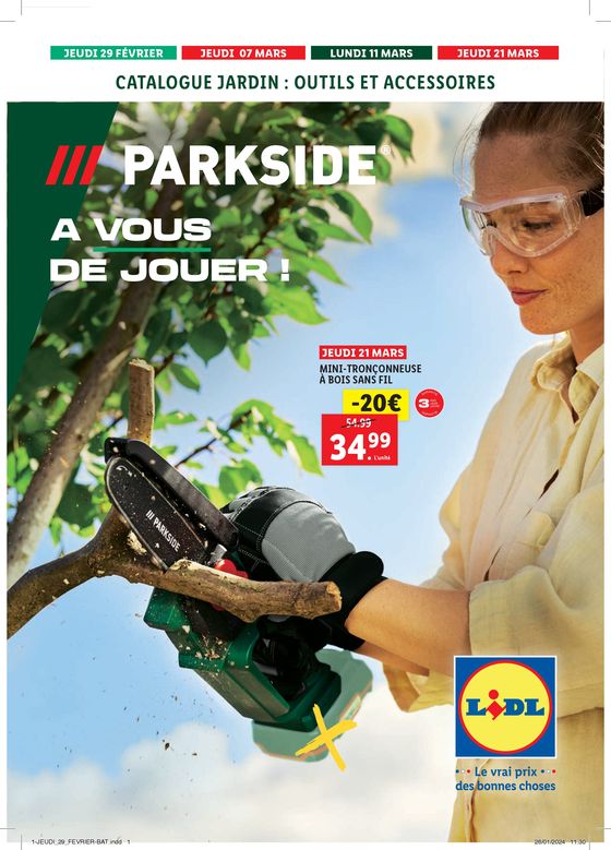 Catalogue Lidl à Vedène | Catalogue jardin: outils et accessoires | 26/02/2024 - 17/03/2024