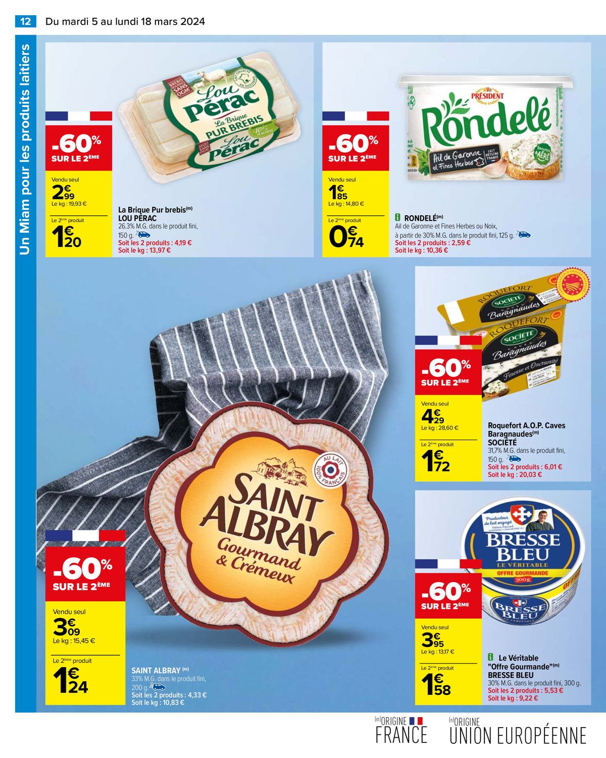 Catalogue Un MIAM pour les produits laitiers, page 00014