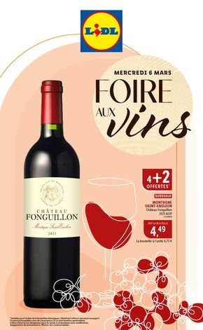 Catalogue Lidl à Montluçon | La foire aux vins Lidl !  | 28/02/2024 - 06/03/2024