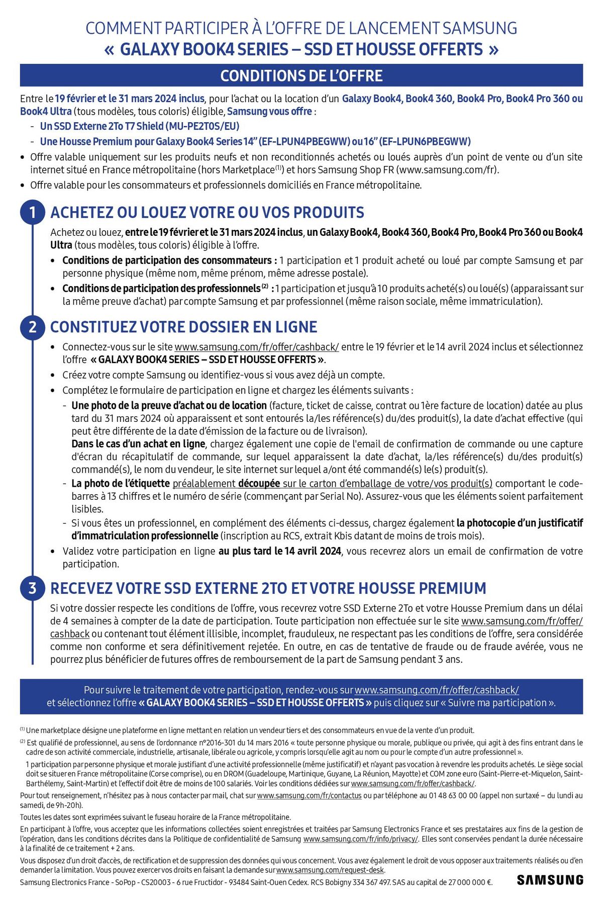 Catalogue SSD externe 2TB et Housse Premium offerts avec Samsung, page 00002