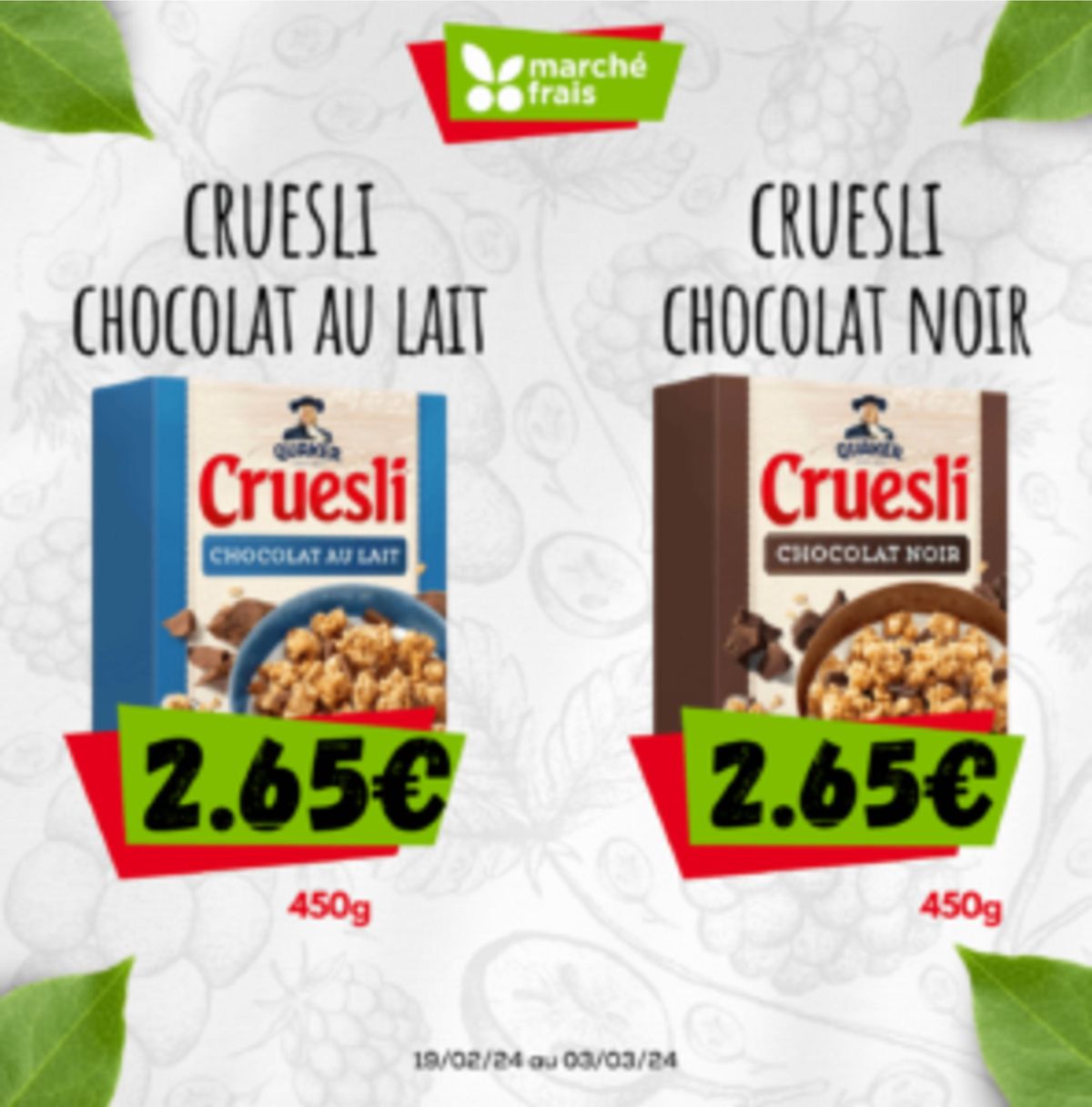 Catalogue Cruesli chocolat au lait, page 00003