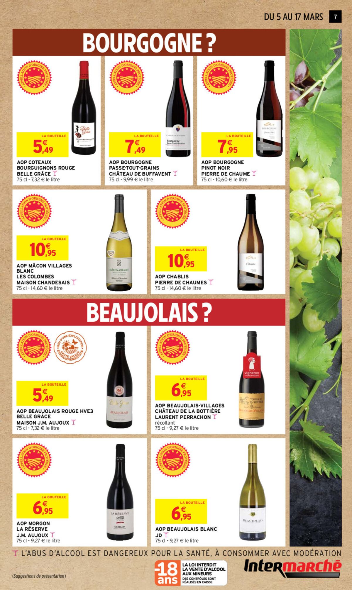 Catalogue LES PRODUITS DE NOS RÉGIONS SPÉCIAL FOIRE AUX VINS, page 00007