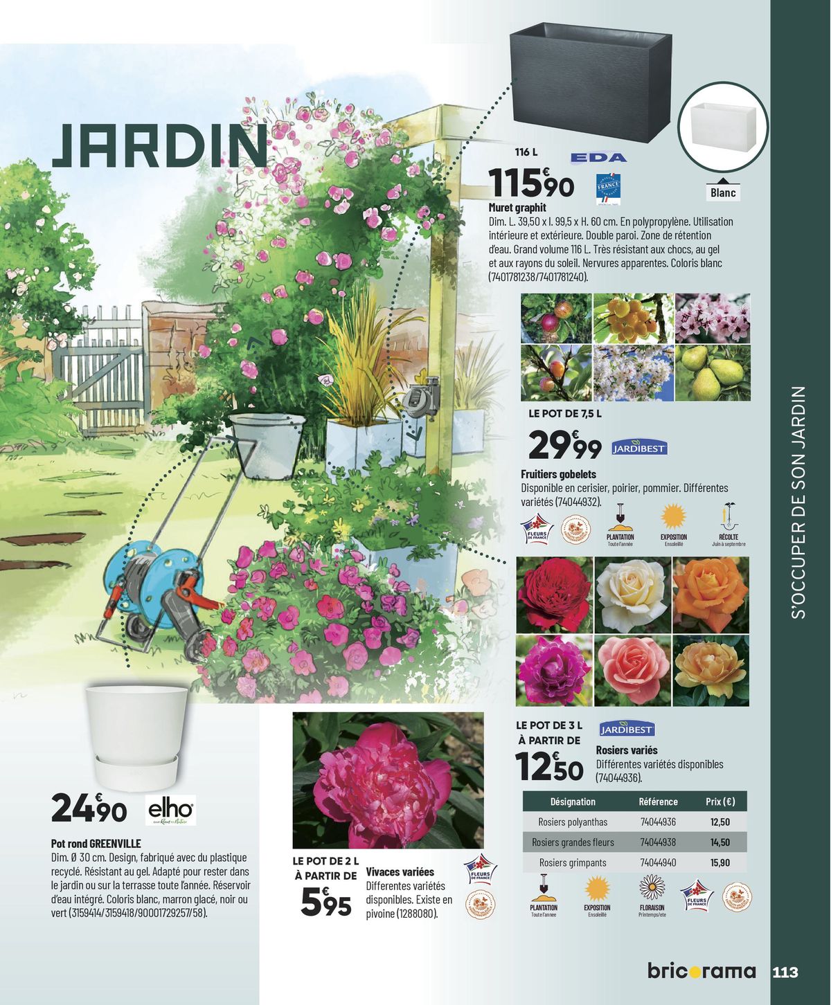 Catalogue COLLECTION JARDIN, page 00113