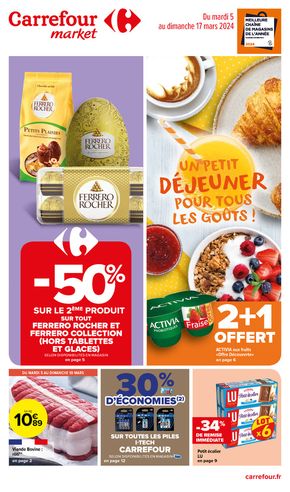 Catalogue Carrefour Market à Lyon | Un petit déjeuner pour tous les goûts ! | 05/03/2024 - 17/03/2024