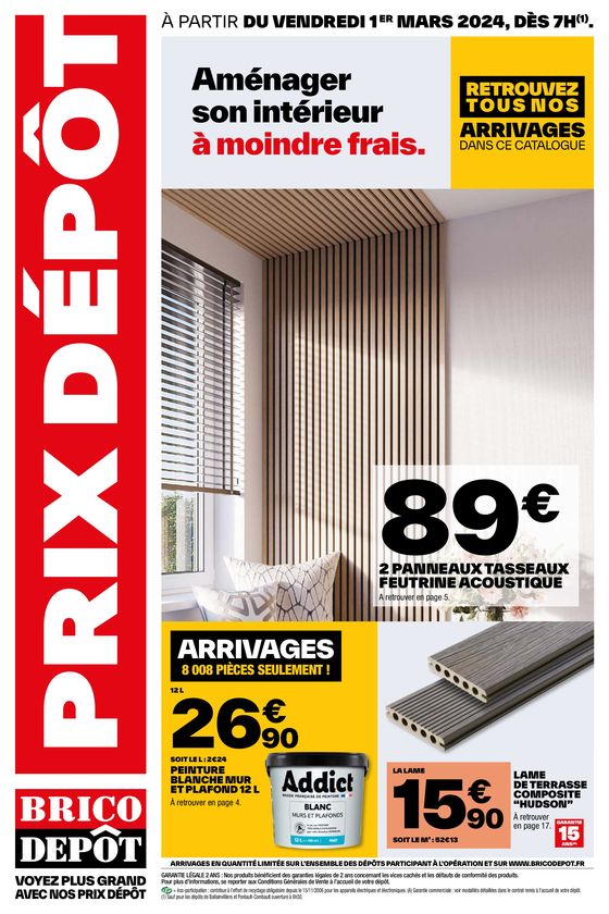 Catalogue Brico Dépôt à Lyon | Aménager son intérieur à moindre frais. | 01/03/2024 - 14/03/2024