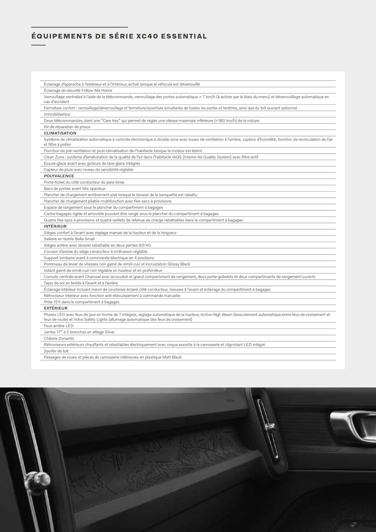 Catalogue VOLVO XC40 B3/B4, page 00009