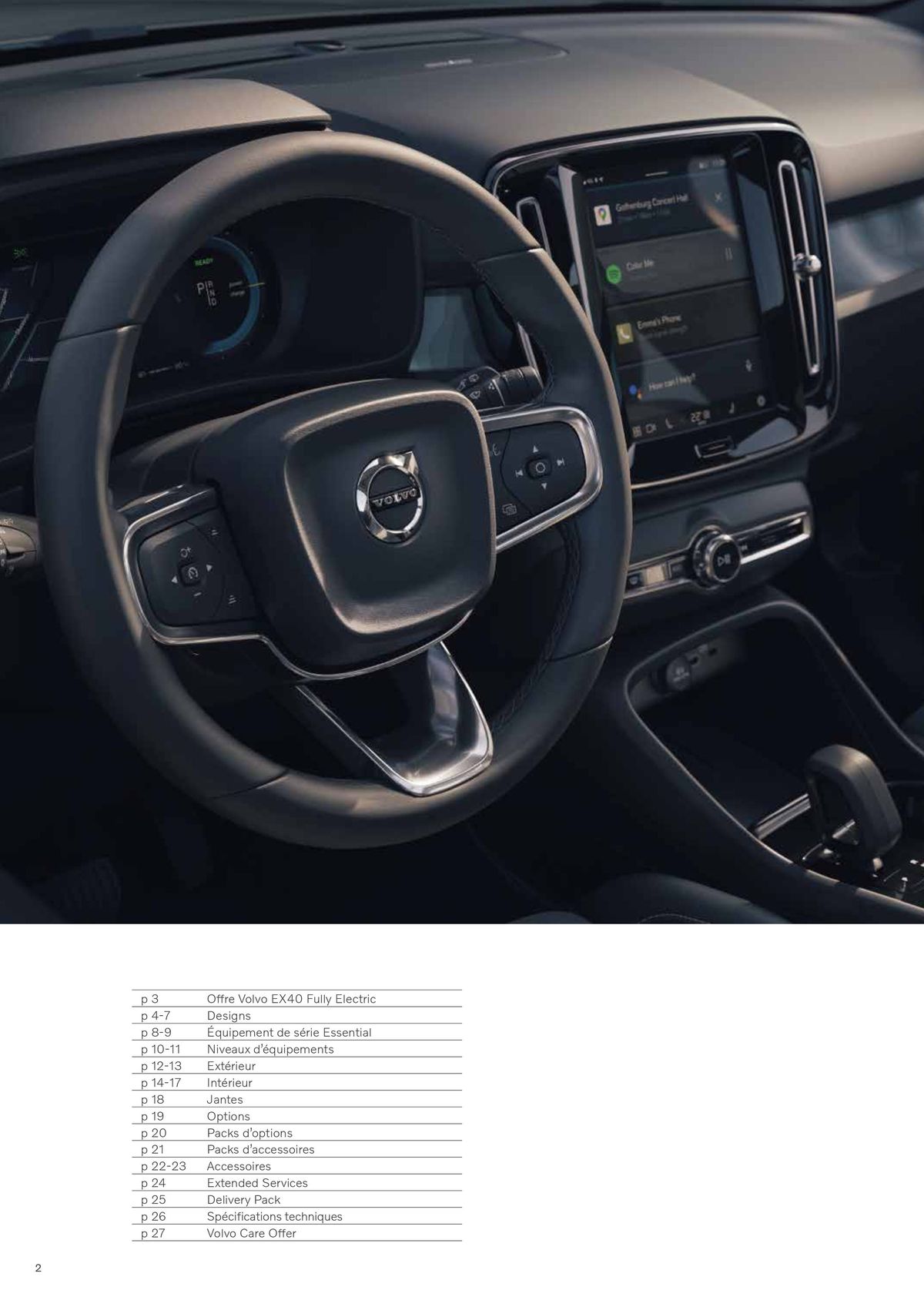 Catalogue VOLVO EX40 FULLY ELECTRIC, page 00002