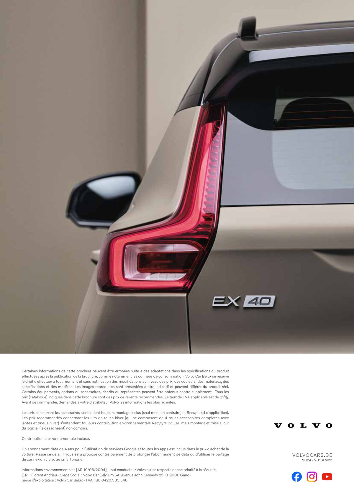 Catalogue VOLVO EX40 FULLY ELECTRIC, page 00028