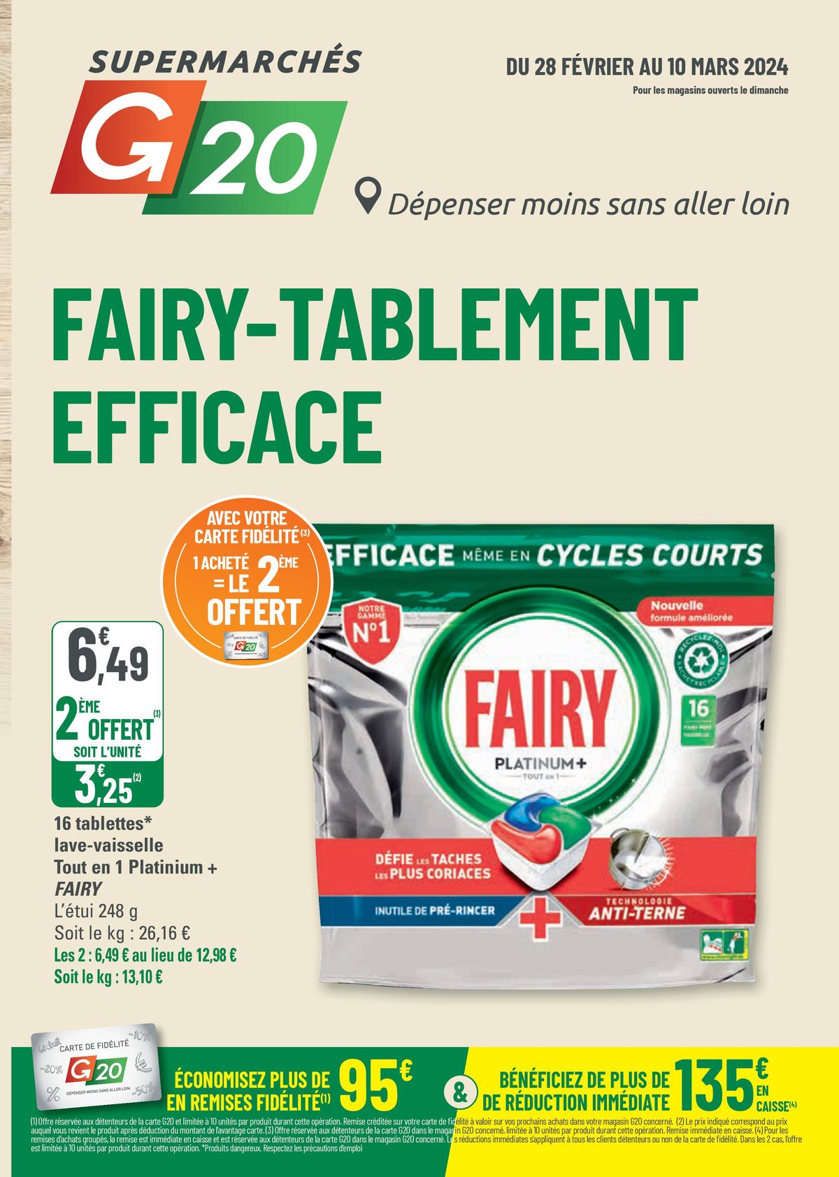 Catalogue  FAIRY-TABLEMENT EFFICACE, page 00001