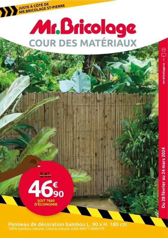 Catalogue Mr Bricolage | Mr.Bricolage COUR DES MATÉRIAUX | 29/02/2024 - 24/03/2024