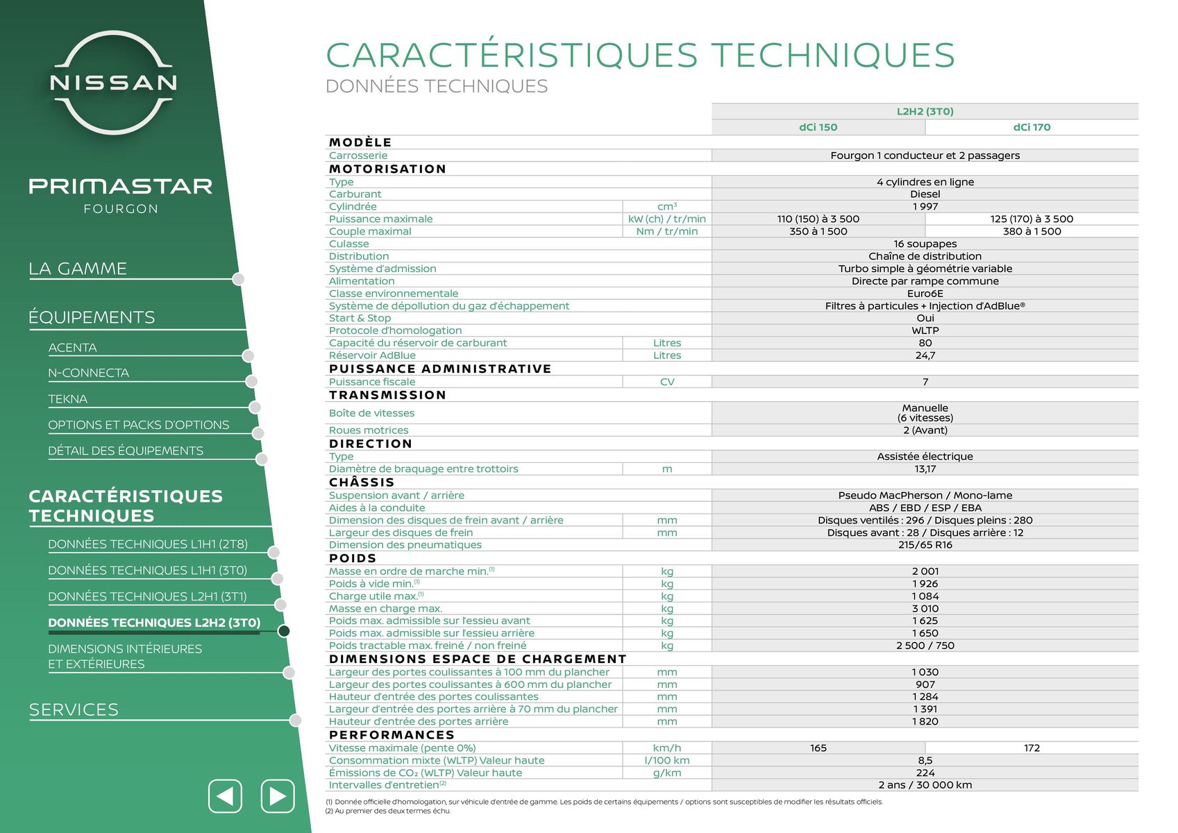 Catalogue Nissan Primastar, page 00011