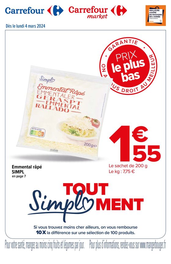 Catalogue Carrefour Express à Paris | Des économies tout Simplement | 04/03/2024 - 30/12/2024