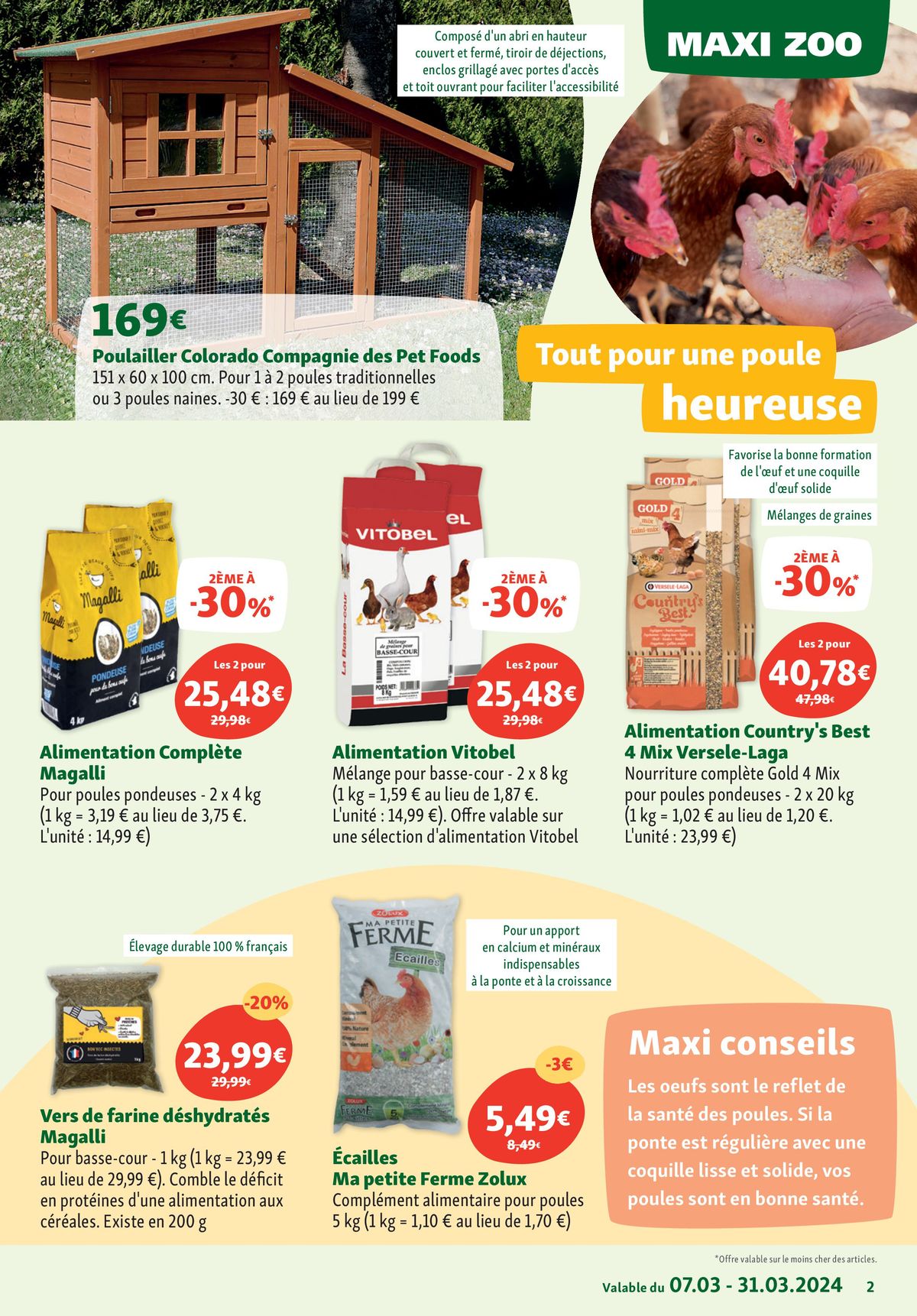 Catalogue Maxi Zoo : Les petits prix sont de sortie !, page 00002