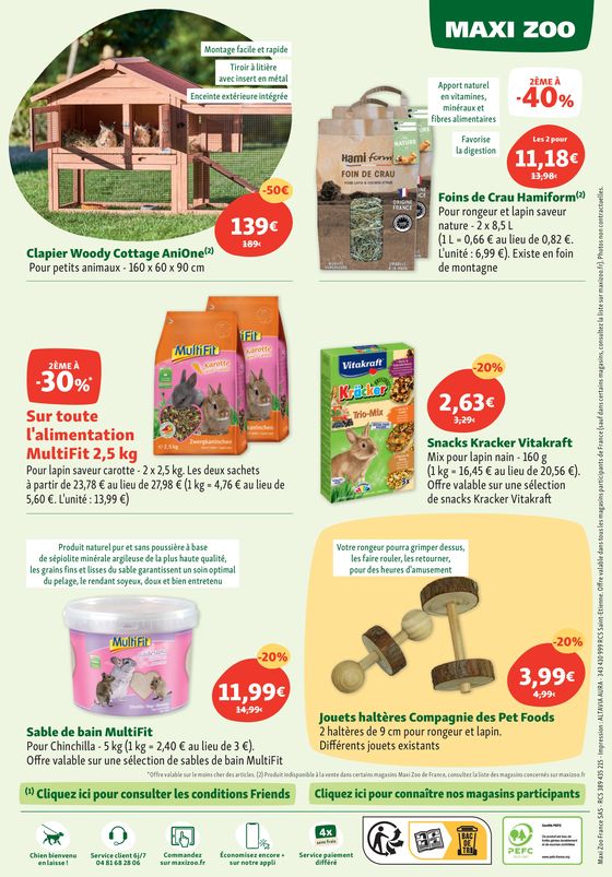 Catalogue Maxi Zoo à Pont-de-Chéruy | Maxi Zoo : Les petits prix sont de sortie ! | 07/03/2024 - 31/03/2024