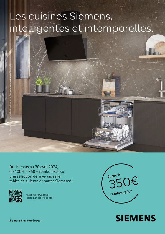 Catalogue Boulanger à Marseille |  OFFRE SIEMENS : JUSQU'À 250€ REMBOURSÉS POUR L'ACHAT D'UN PRODUIT ÉLIGIBLE ! | 01/03/2024 - 30/04/2024