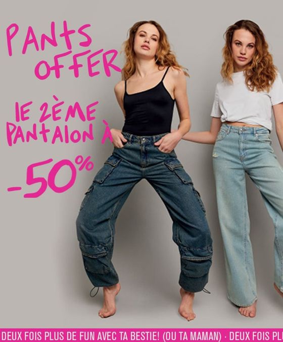 Pants offer le 2ème panalon à -50%