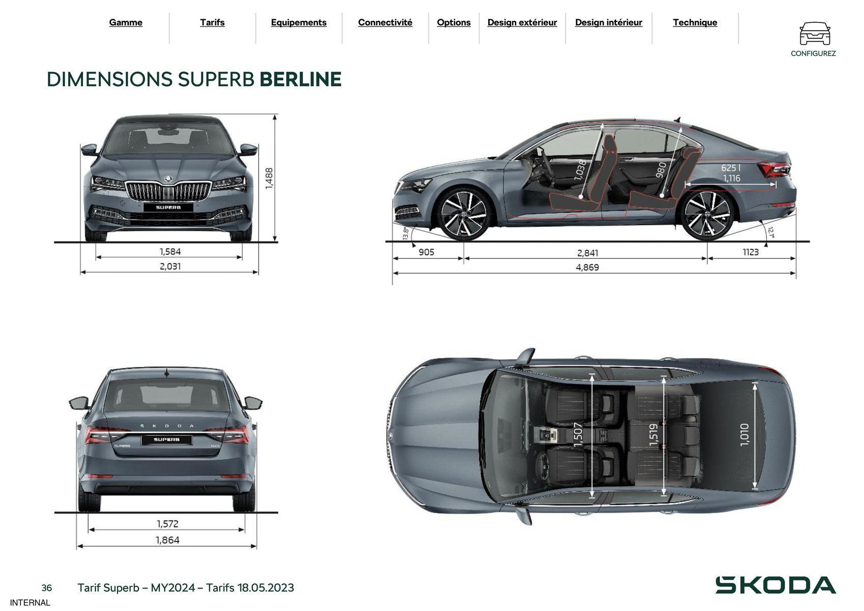 Catalogue Nouvelle Superb Combi Selection 1.5 TSI mHEV 150 DSG, page 00036