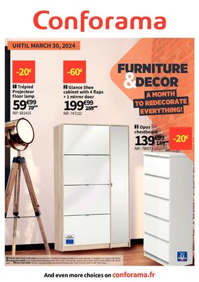 Catalogue Conforama | Furniture & Decor | 04/03/2024 - 30/03/2024