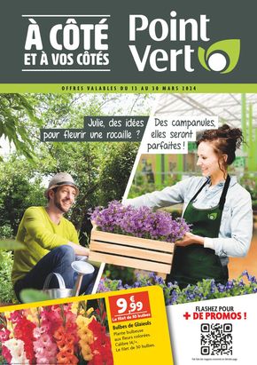 Promos de Jardineries et Animaleries à Landerneau | À côté et à vos côtés sur Point Vert | 04/03/2024 - 30/03/2024