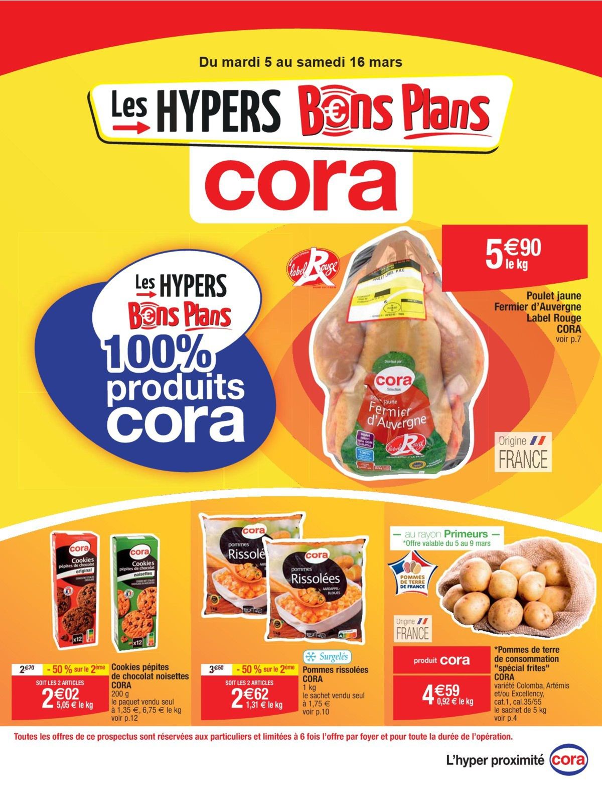 Catalogue Les hypers bons plans 100% produits Cora, page 00001