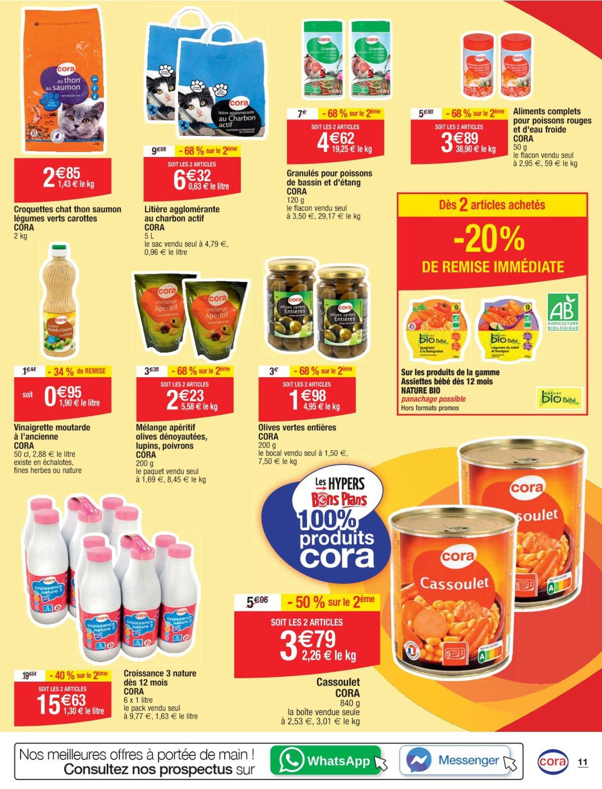 Catalogue Les hypers bons plans 100% produits Cora, page 00002