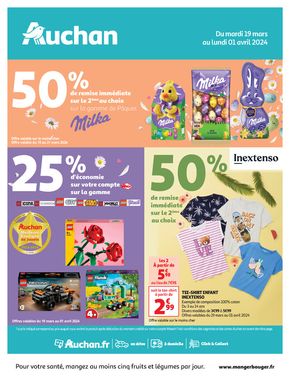 Catalogue Auchan Hypermarché à Suresnes | Fondez pour Pâques ! | 19/03/2024 - 01/04/2024