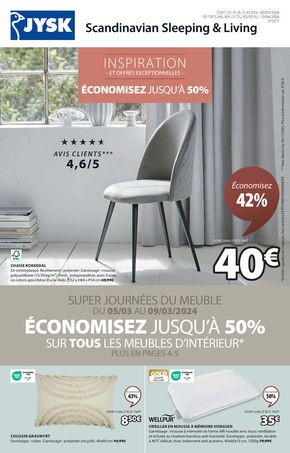 Catalogue JYSK à Varennes-sur-Seine | Offres exceptionnelles | 05/03/2024 - 15/04/2024