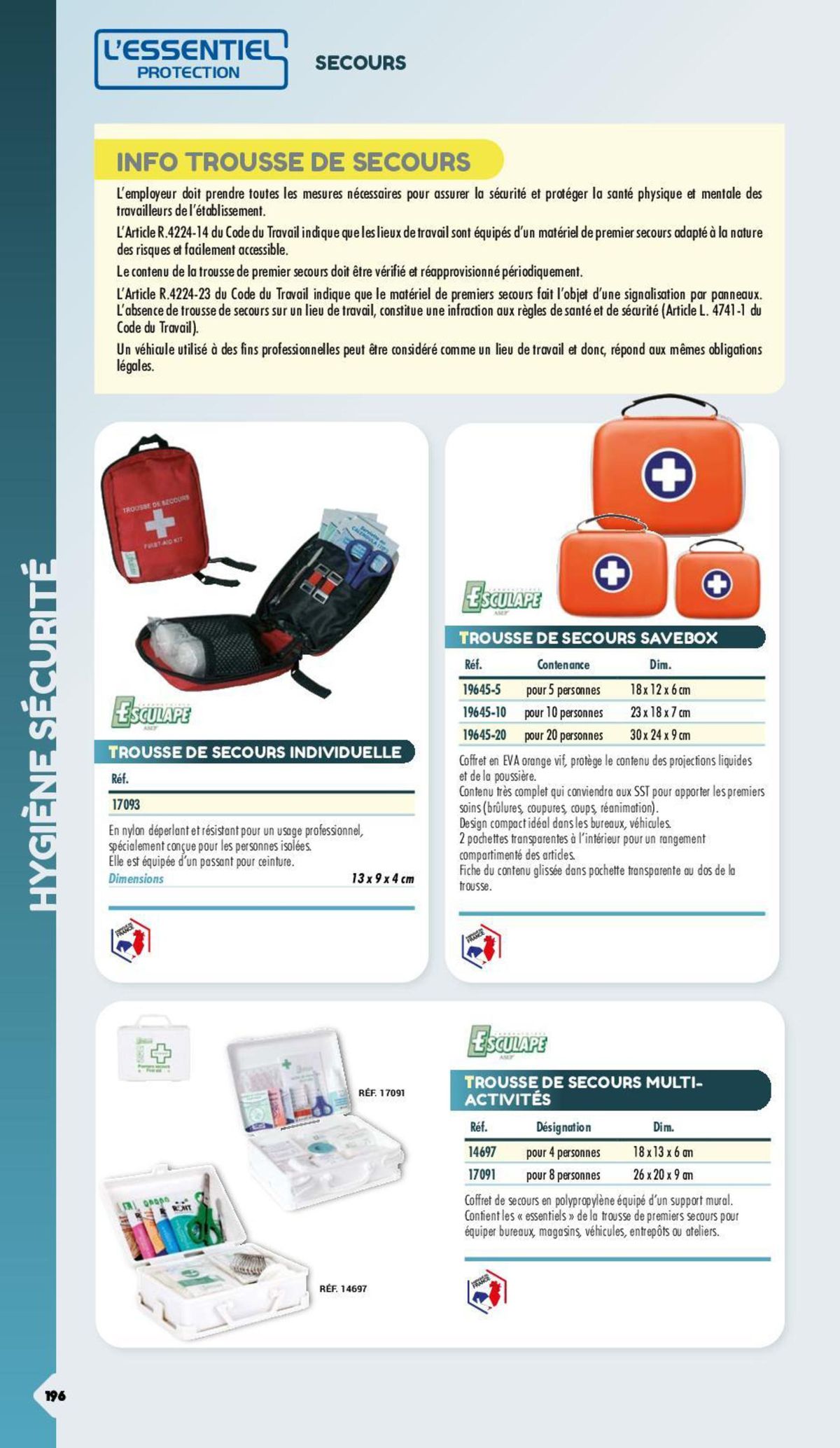 Catalogue Essentiel Protection 2024 - non tarifé, page 00108