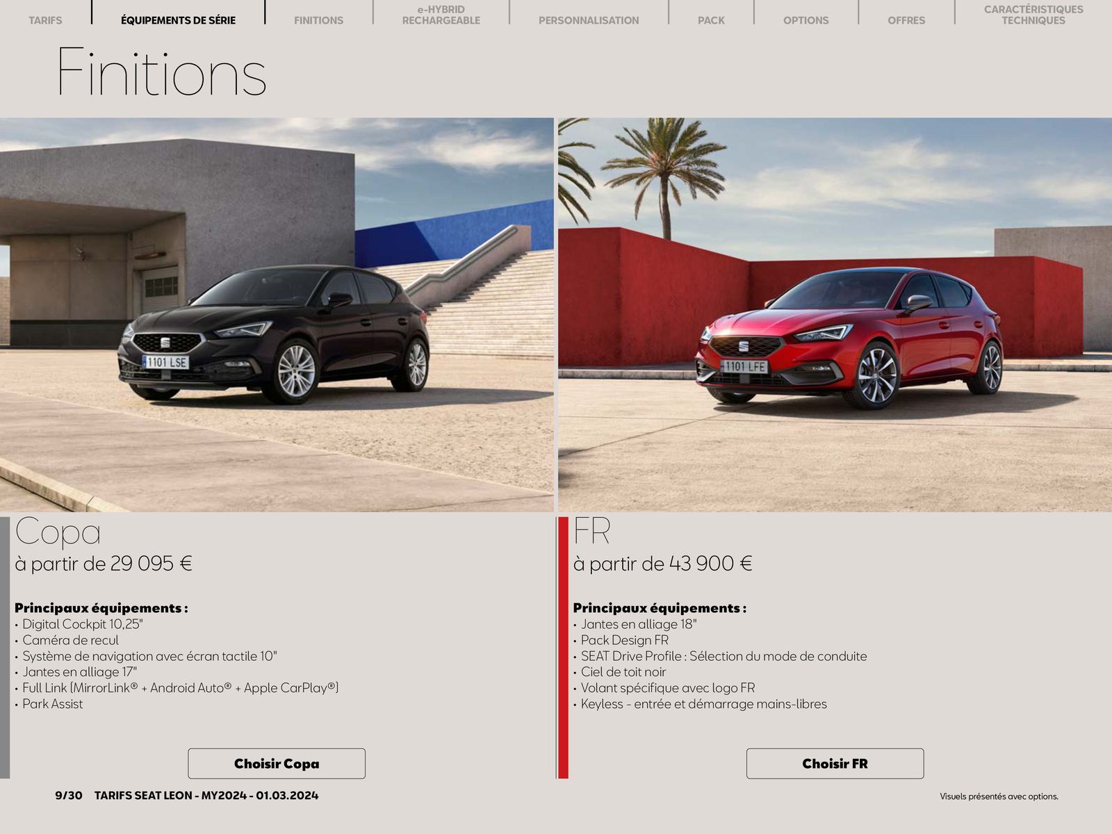 Catalogue SEAT Leon 5 portes:, page 00009