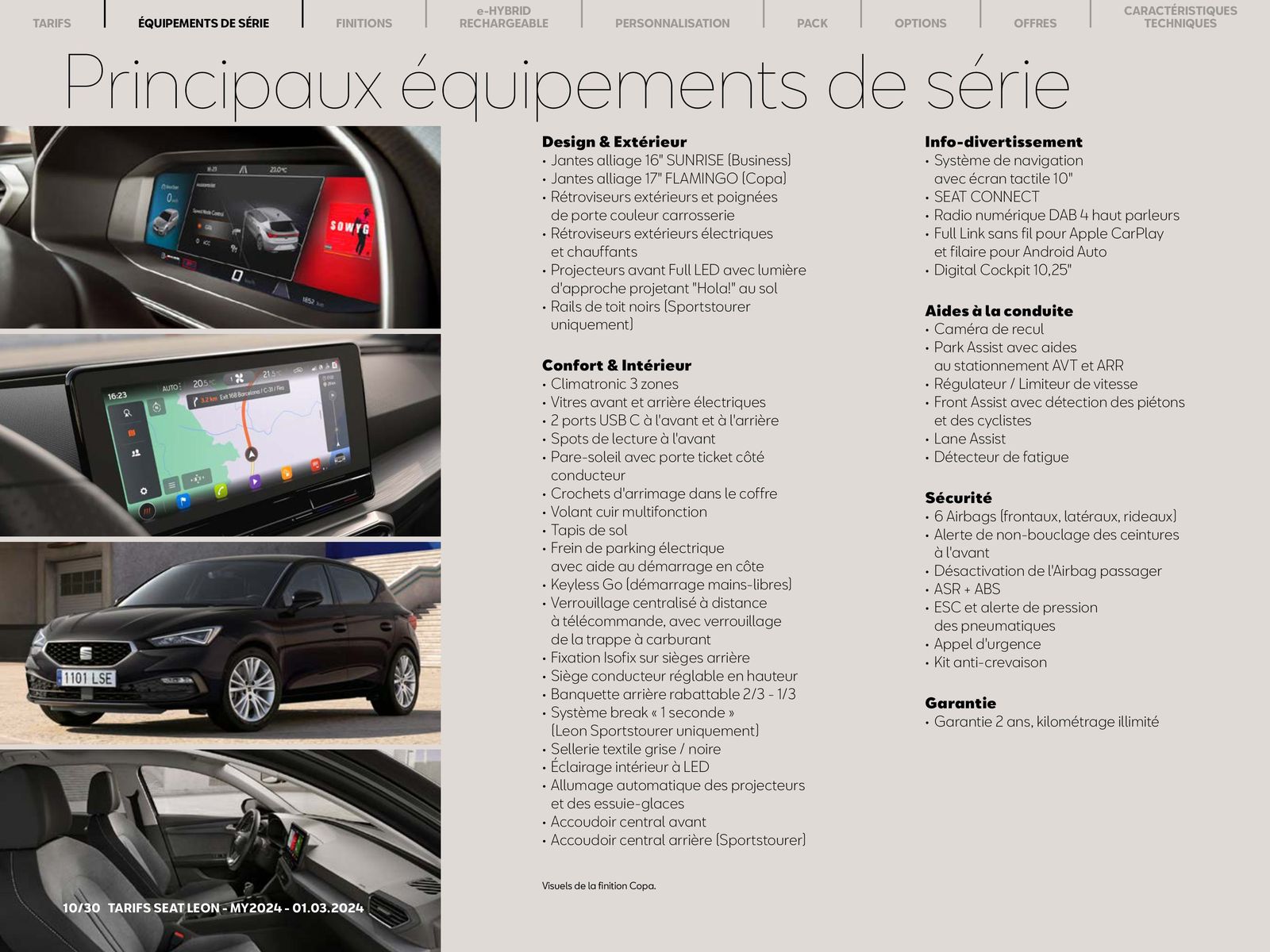 Catalogue SEAT Leon 5 portes:, page 00010