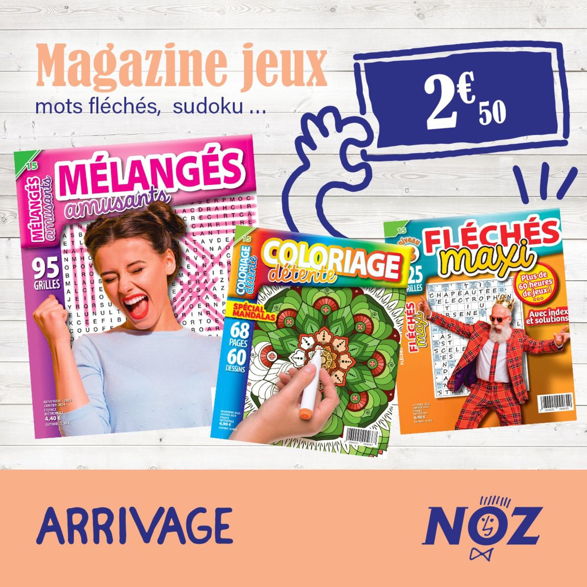 Catalogue Divers magazines de jeux : mots fléchés, mots mélangés, sudoku, coloriage…, page 00001