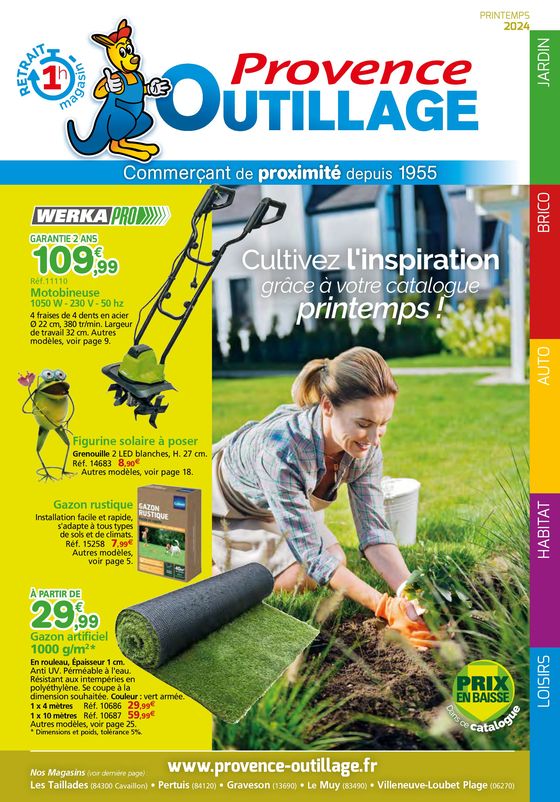 Catalogue Provence Outillage à Taillades | Cultivez l'inspiration grâce à votre catalogue printemps! | 05/03/2024 - 31/05/2024