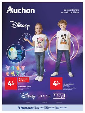Promos de Enfants et Jeux | Une sélection Disney rien que pour vous  sur Auchan Hypermarché | 19/03/2024 - 01/04/2024