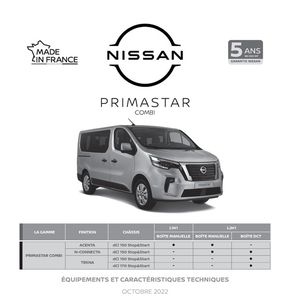 Promos de Auto et Moto à Istres | Nissan Primastar Combi sur Nissan | 06/03/2024 - 06/03/2025