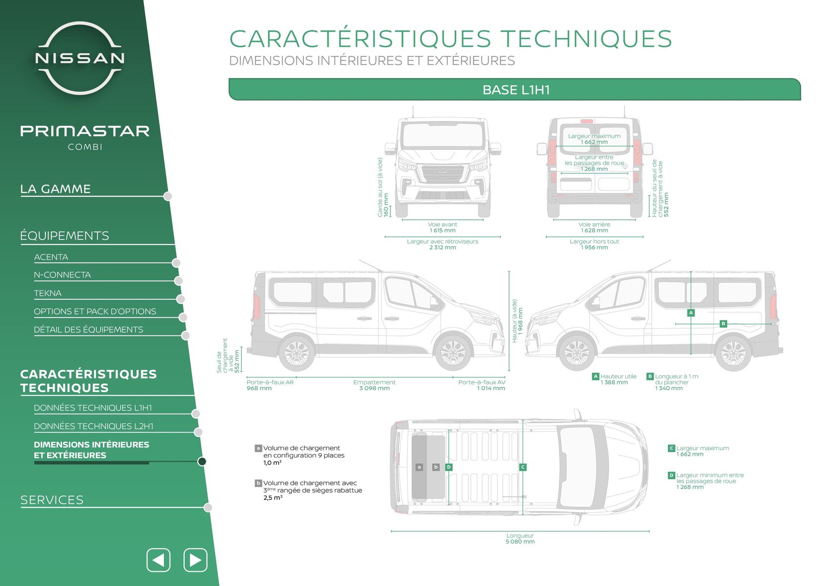 Catalogue Nissan Primastar Combi, page 00010