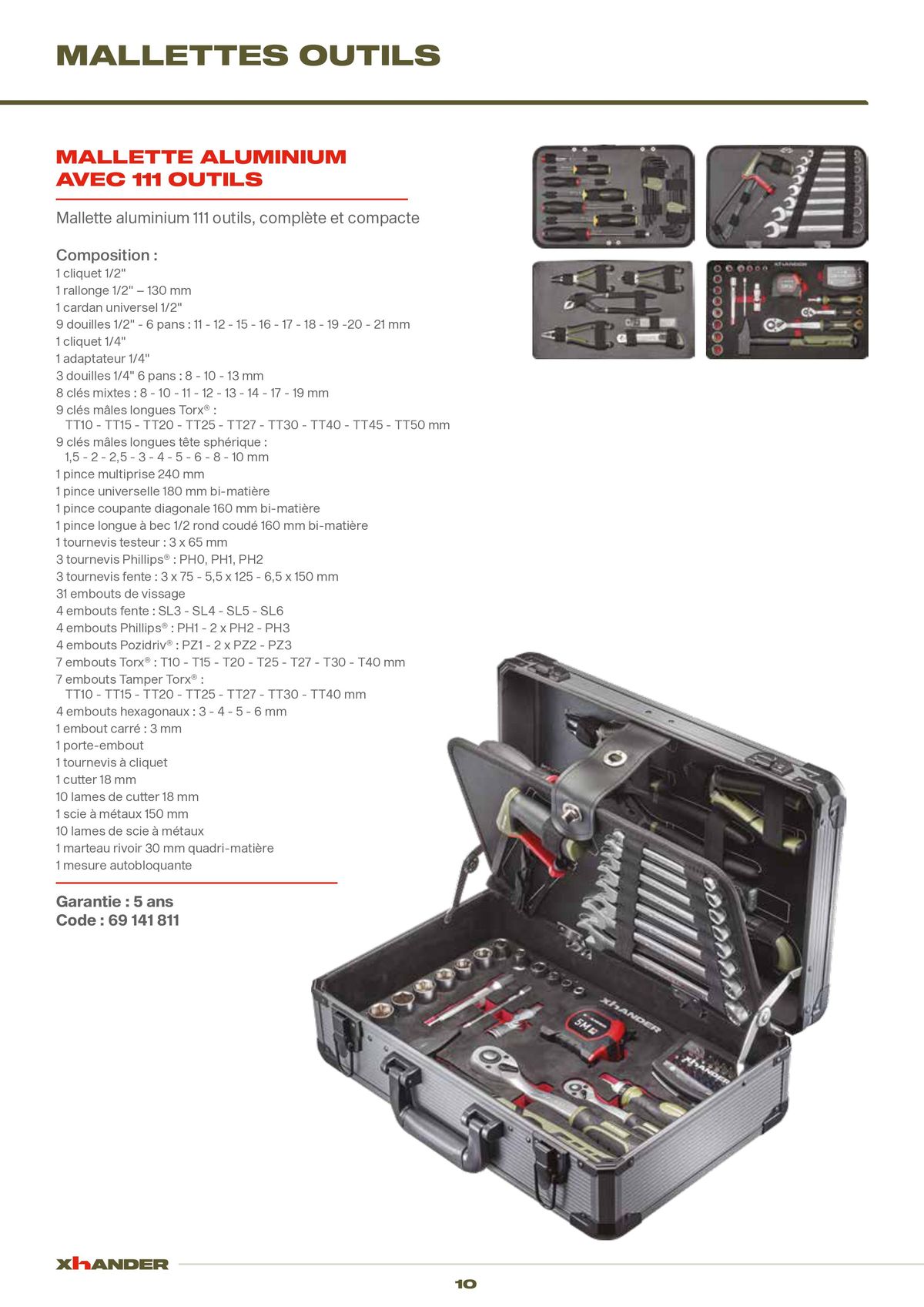 Catalogue LES OUTILS DE VOTRE PERFORMANCE, page 00010