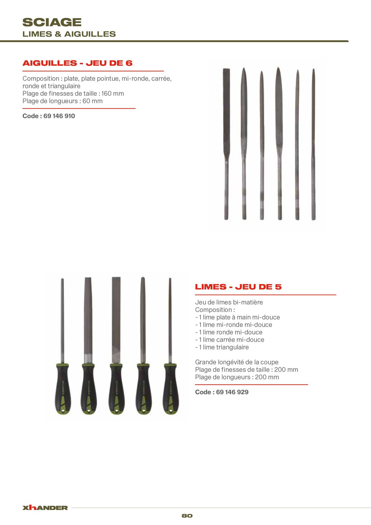 Catalogue LES OUTILS DE VOTRE PERFORMANCE, page 00080