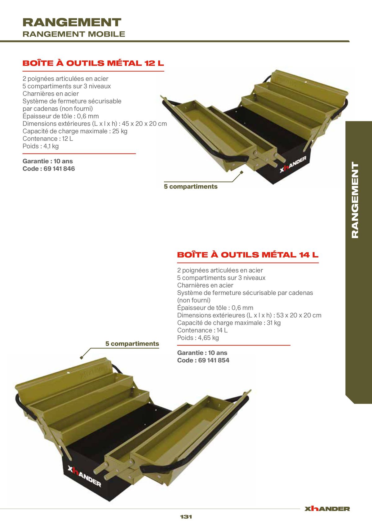 Catalogue LES OUTILS DE VOTRE PERFORMANCE, page 00131