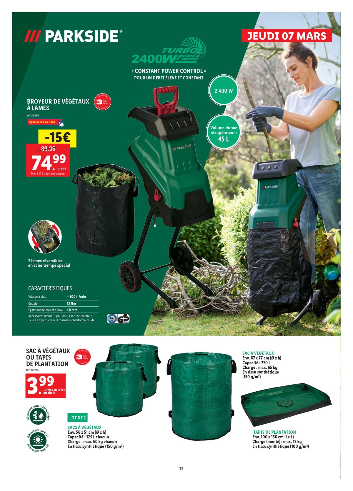 Catalogue JARDIN : OUTILS ET ACCESSOIRES, page 00012