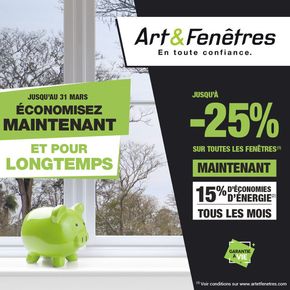 Promos de Bricolage à Royan | Jusqu'à -25%! sur Art et Fenêtres | 06/03/2024 - 31/03/2024