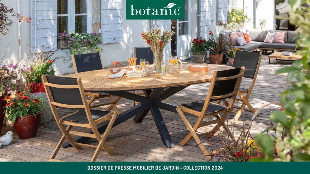 Catalogue Botanic à Rueil-Malmaison | DOSSIER DE PRESSE MOBILIER DE JARDIN • COLLECTION 2024 | 06/03/2024 - 31/08/2024