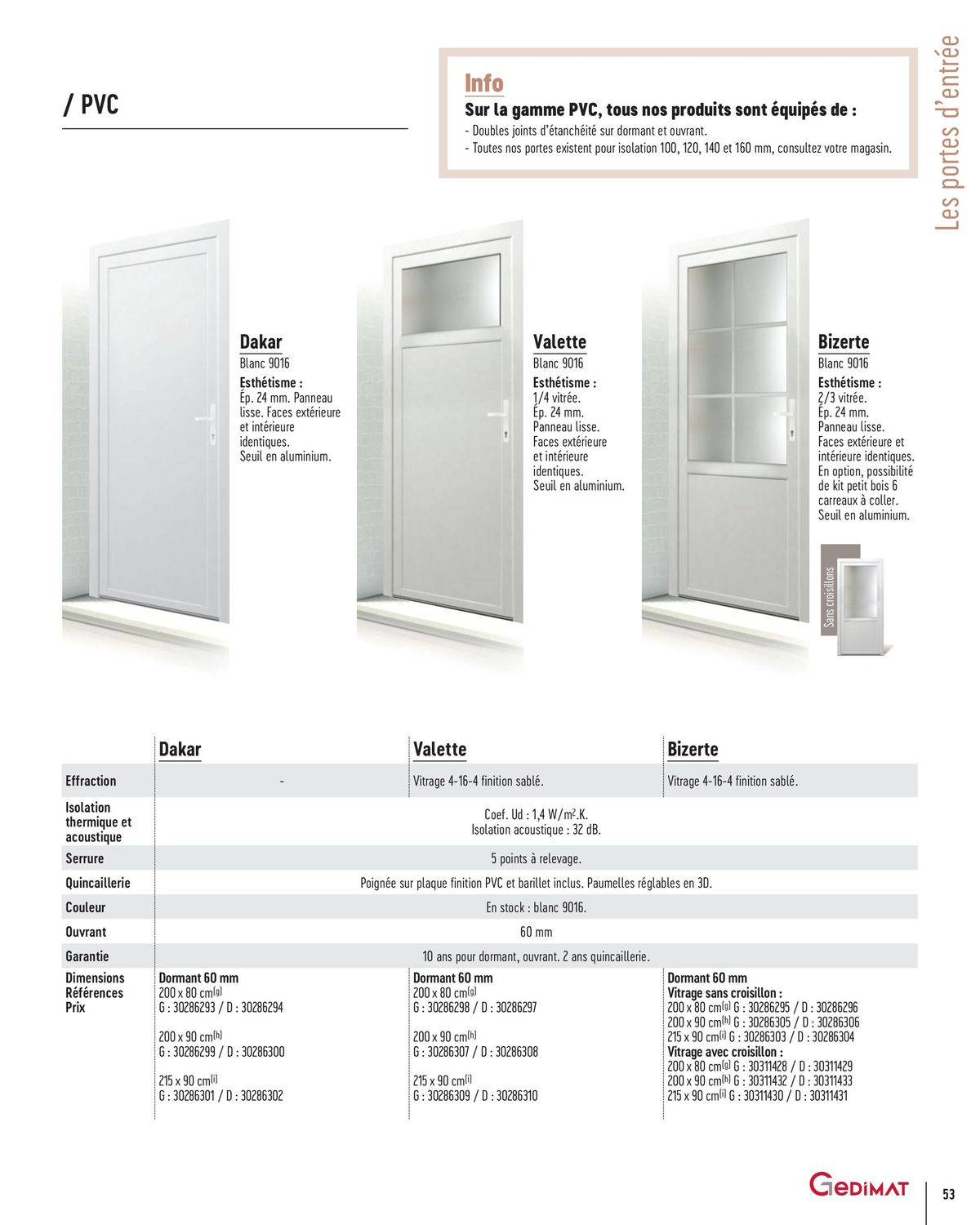 Catalogue menuiseries INTÉRIEURES & EXTÉRIEURES, page 00053