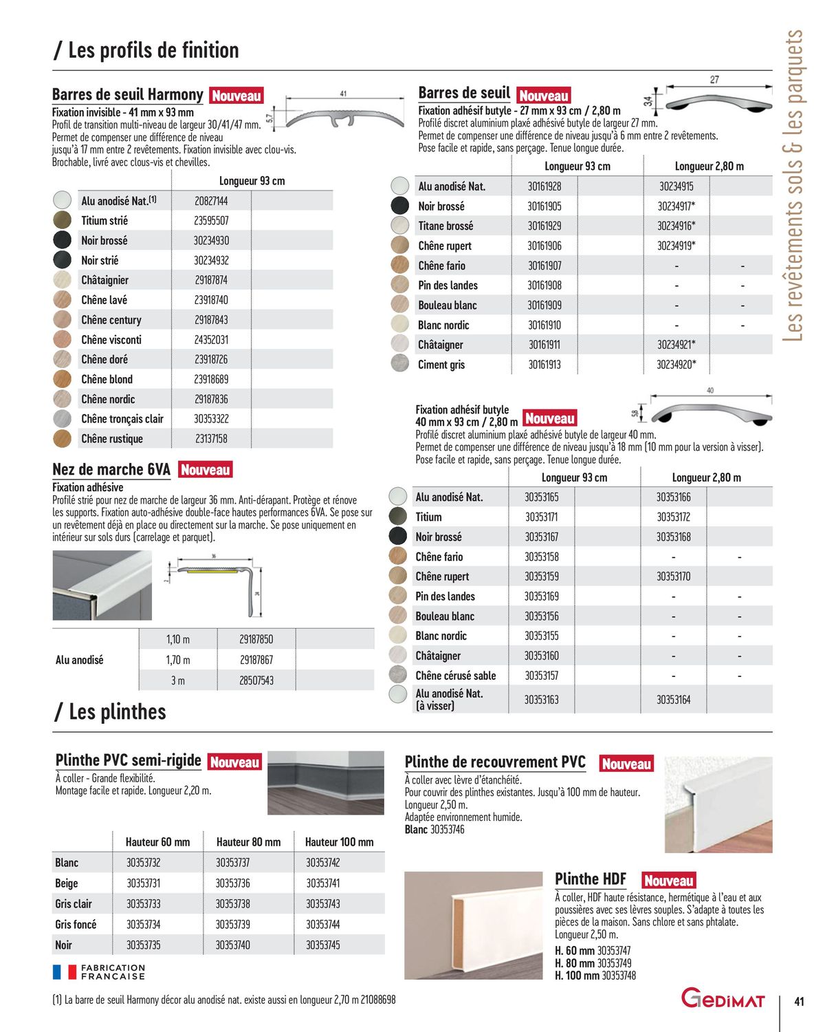 Catalogue Catalogue Gedimat SOL S & MURS INTERIEURS 2024, page 00041