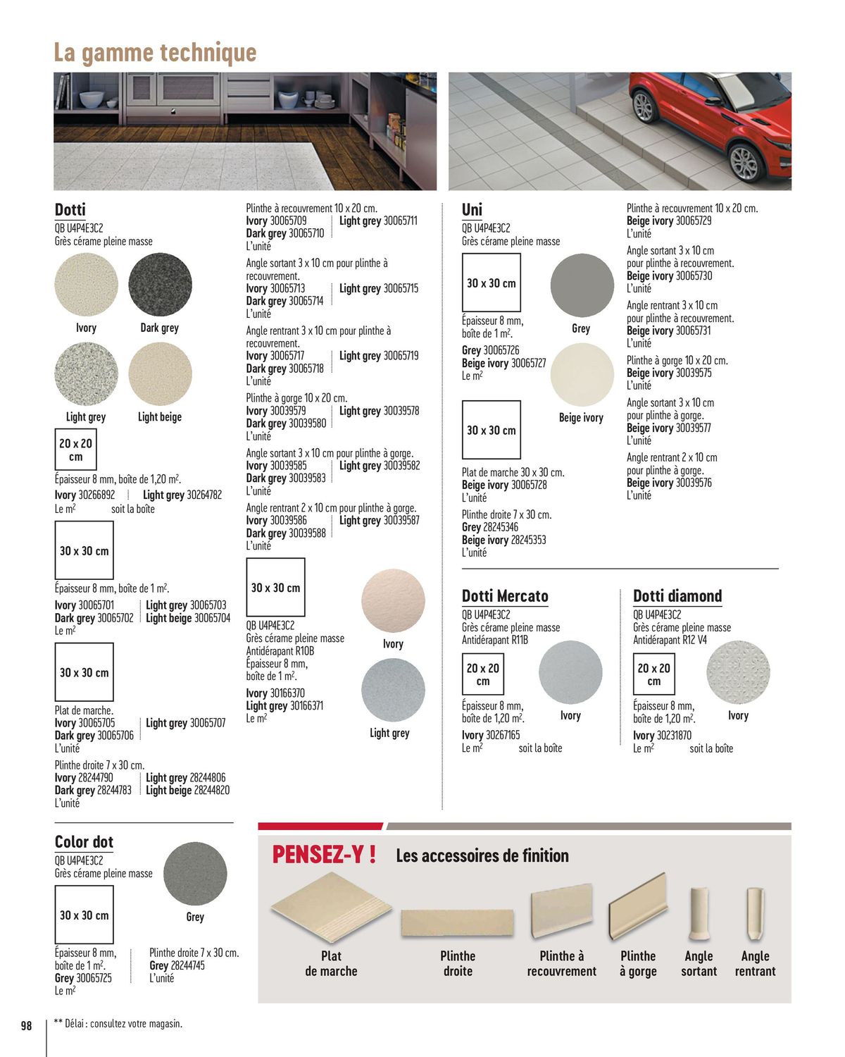 Catalogue Catalogue Gedimat SOL S & MURS INTERIEURS 2024, page 00098