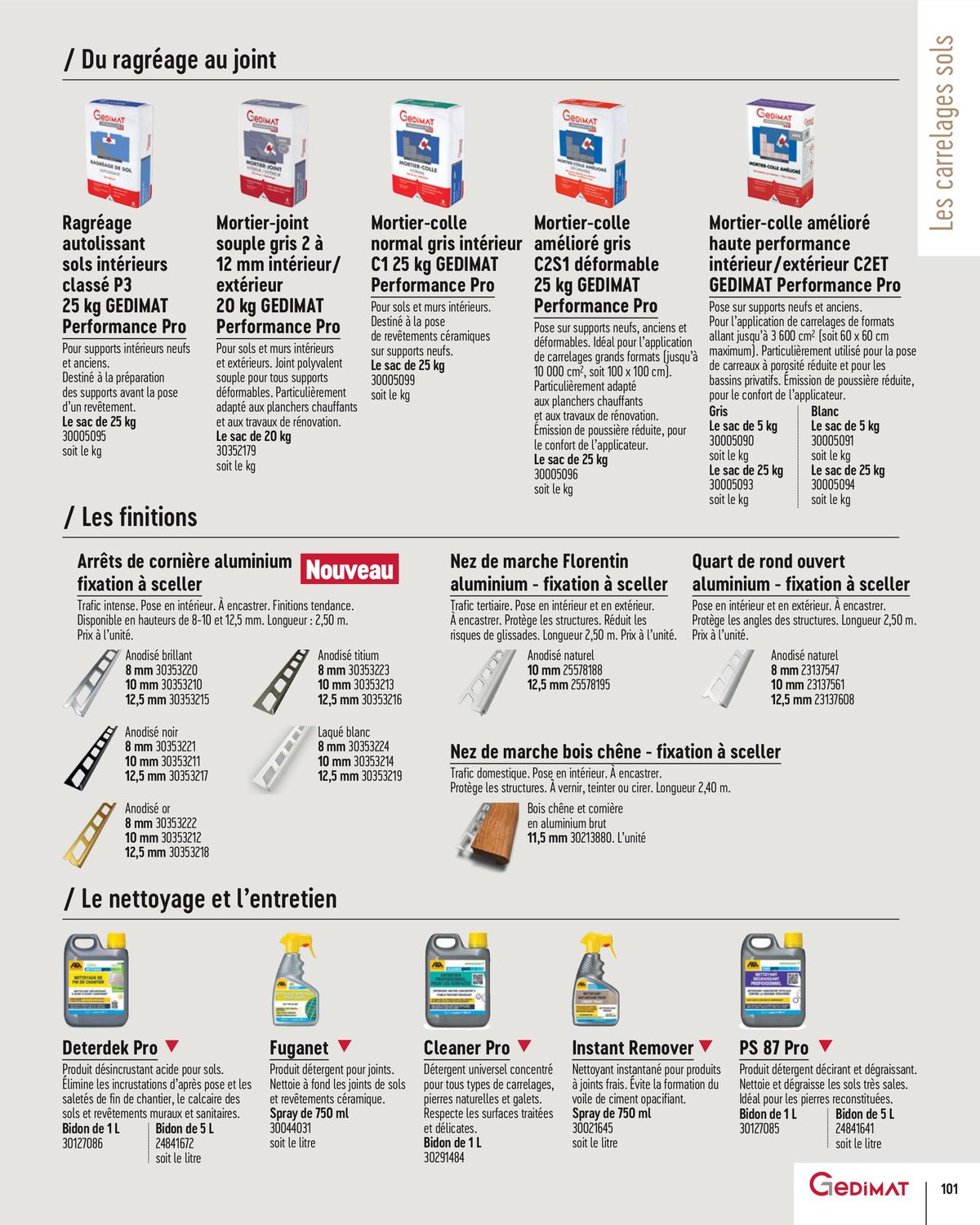 Catalogue Catalogue Gedimat SOL S & MURS INTERIEURS 2024, page 00101