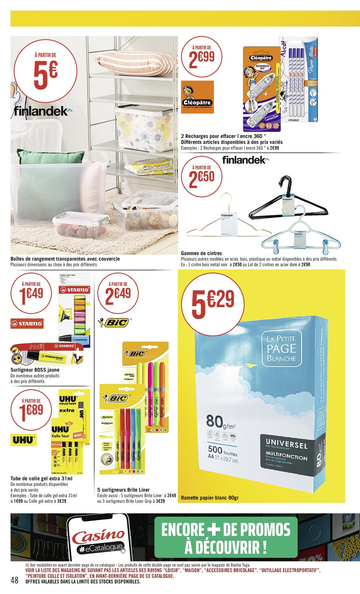 Catalogue OFFERTS EN BON D'ACHAT, page 00048