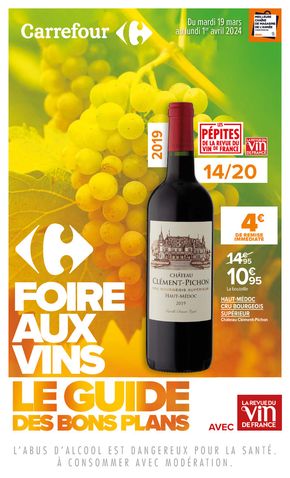 Catalogue Carrefour à L'Haÿ-les-Roses | FOIRE AUX VINS DE PRINTEMPS | 19/03/2024 - 01/04/2024