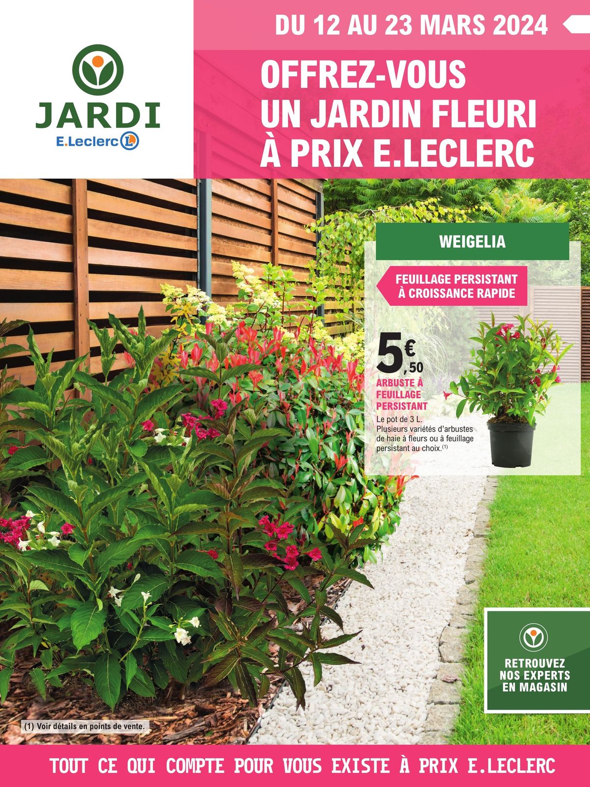 Catalogue OFFREZ-VOUS UN JARDIN FLEURI À PRIX E. LECLERC, page 00001