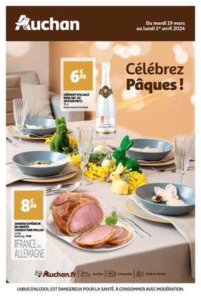 Promos de Supermarchés à Colmar | Célébrez Pâques ! sur Auchan Supermarché | 19/03/2024 - 01/04/2024
